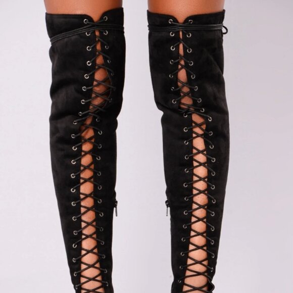 Liliana Lace Up Heel Boot - Picture 3 of 11